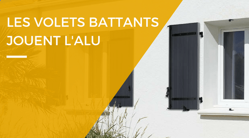 Volets battants alu finition sablée